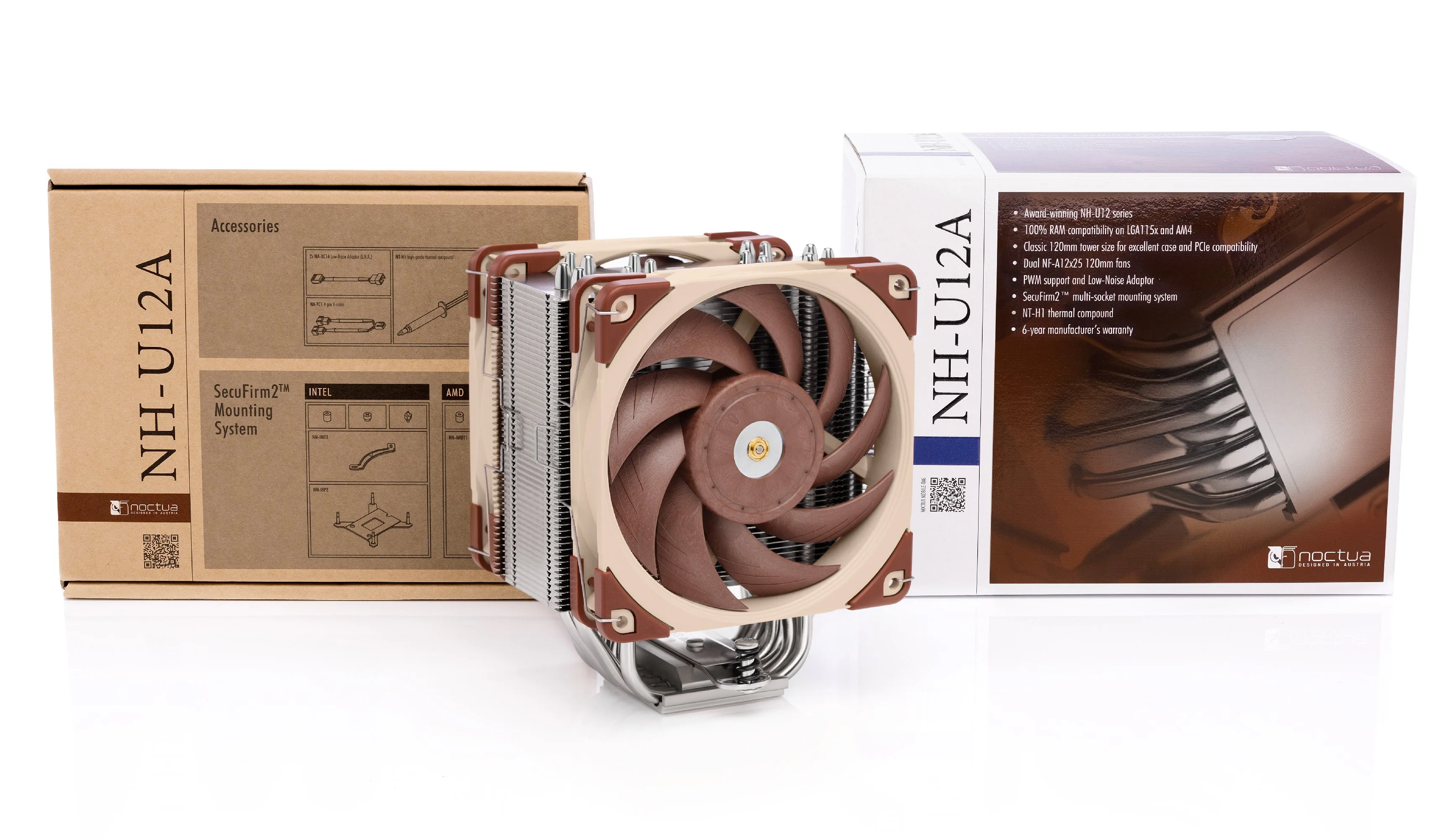 Noctua охладител CPU Cooler NH-U12A Dual Fans - LGA1700/1200/2066/AM4 - Image 59