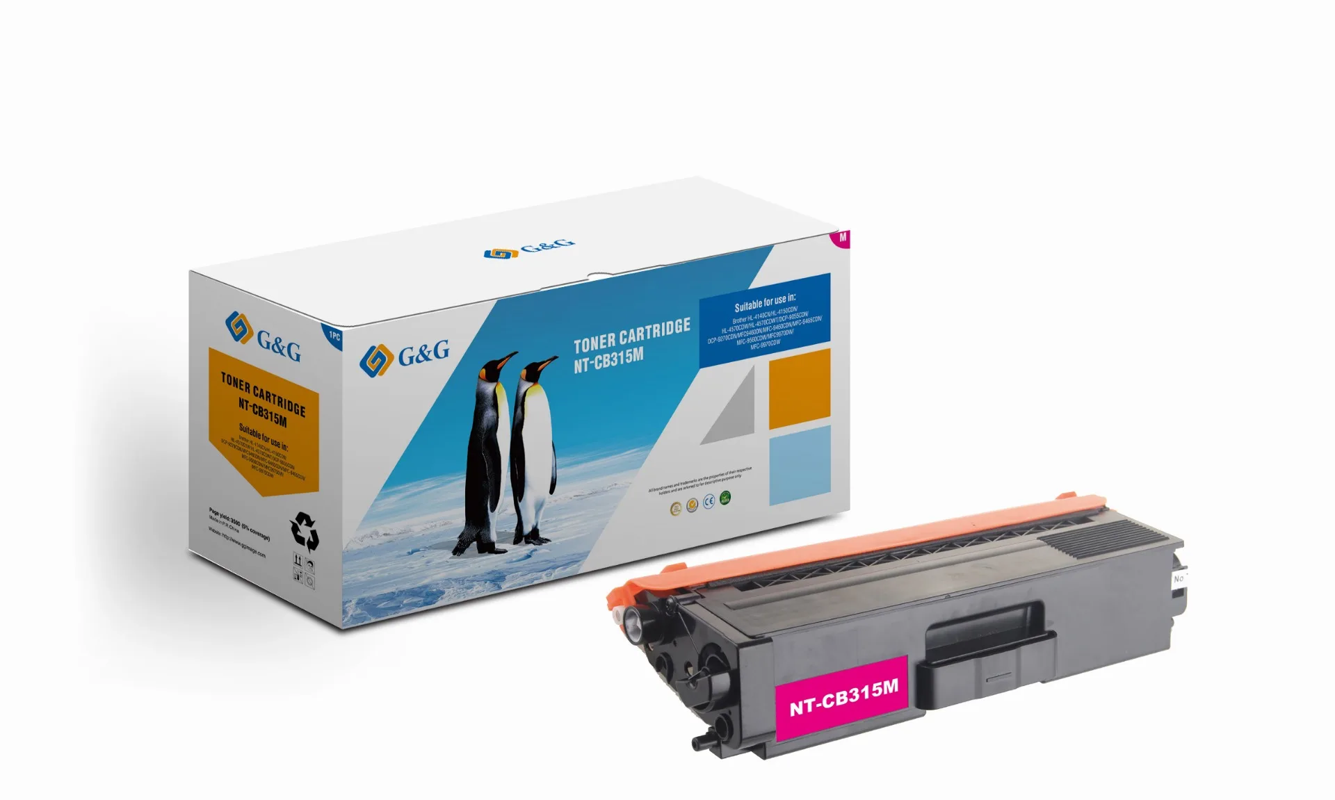 УНИВЕРСАЛНА КАСЕТА ЗА BROTHER HL 4150/4170/4570CDW/MFC 9460CDN/9560/9970 - TN320M (TN-320M)/TN325M (TN-325M) - Magenta -