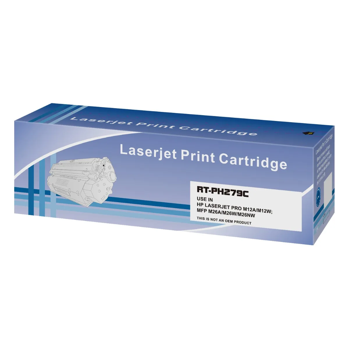 КАСЕТА ЗА HP Laserjet Pro M12A/M12W/MFP M26A/M26W/M26NW - /79A/ - CF279A - Black - PN RT-PH279C - BLUE