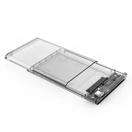 Orico външна кутия за диск Storage - Case - 2.5 inch 5Gbps Type-C Transparent -
