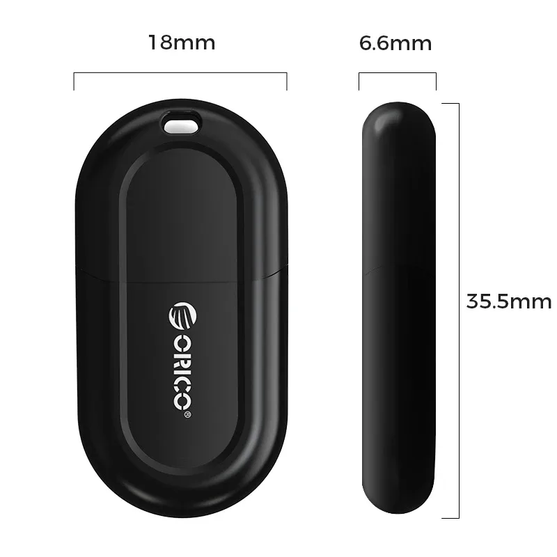 Orico блутут адаптер Bluetooth 5.3 USB adapter, black - BTA-53-BK - Image 260