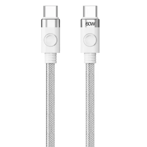 Orico кабел Cable USB C-to-C PD 60W Charging 1.0m White – CDX-60CC-WH