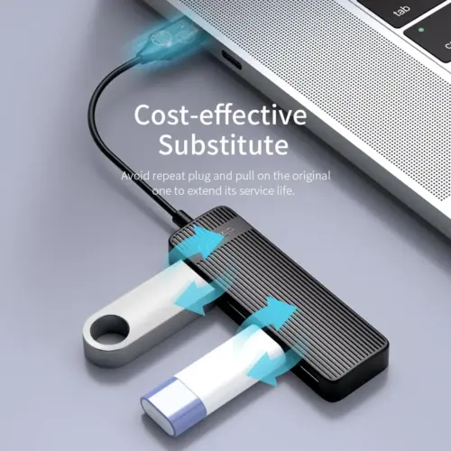 Orico хъб USB2.0 HUB 4 port White – FL02-WH