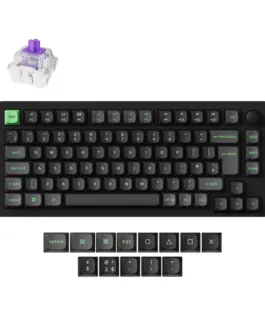 Безжична Механична клавиатура Lemokey P1 HE QMK 75% Black - HE Magnetic Switch - UK