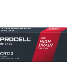 Батерия литиева индустриална CR123 3V 10 бр. в опаковка PROCELL INTENSE DURACELL /цена за 10