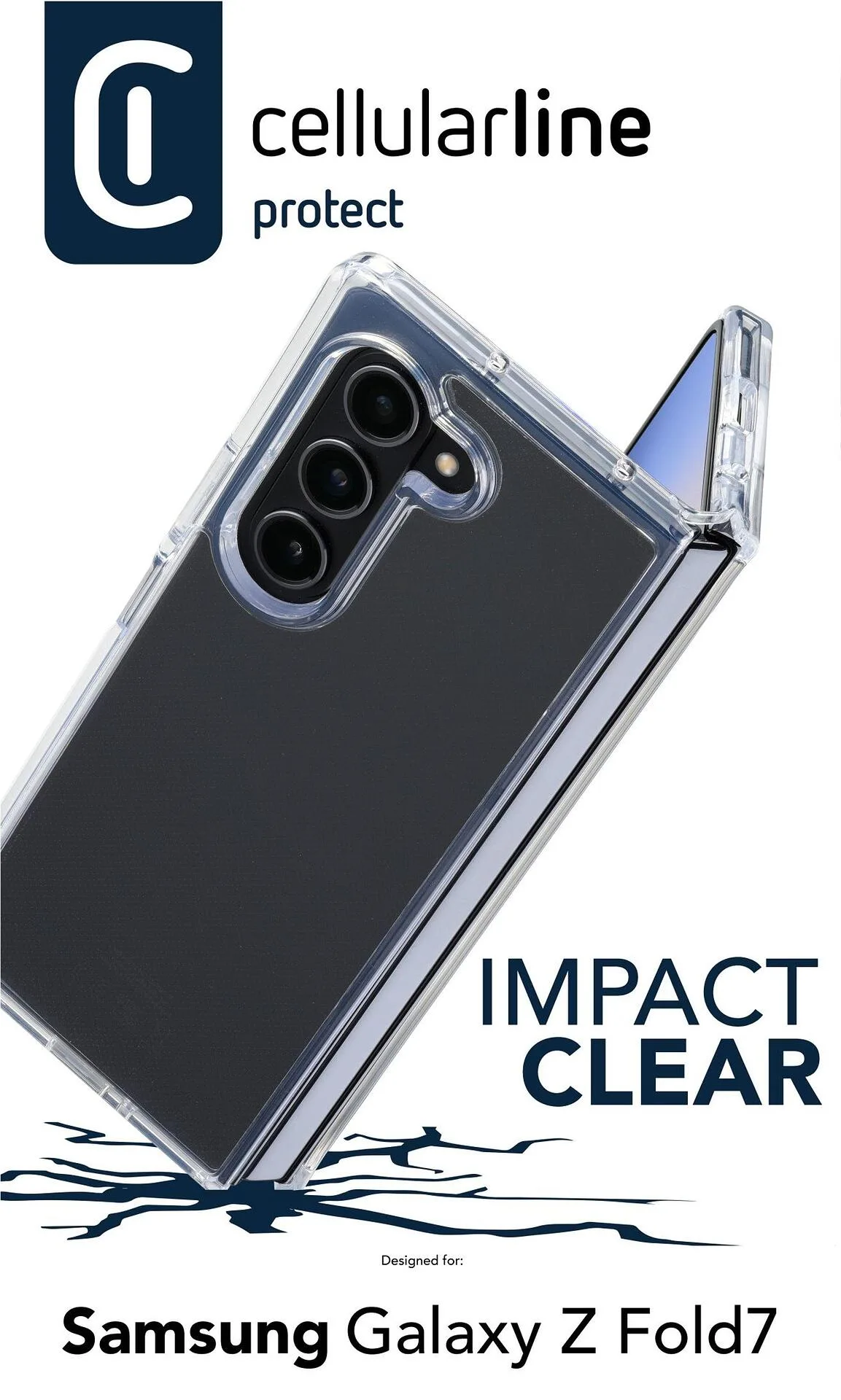 Прозрачен калъф Impact за Samsung Galaxy Z Fold 7 – защита при удар - Image 2
