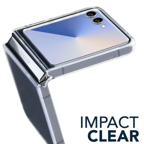 Прозрачен калъф Impact за Samsung Galaxy Z Flip 7 – силиконов