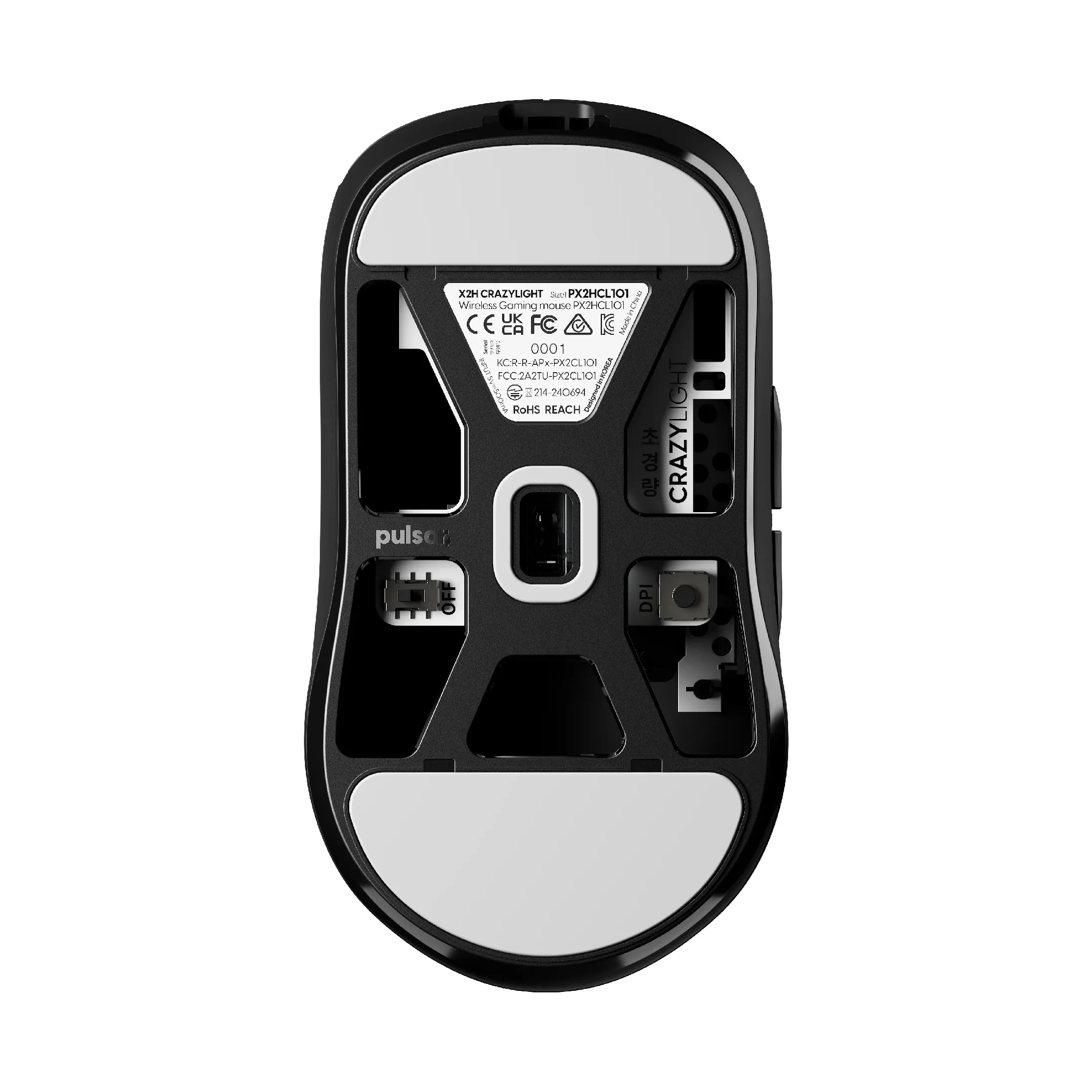 Pulsar професионална геймърска мишка Wireless Gaming Mouse X2H Crazylight Jet Black - Image 8
