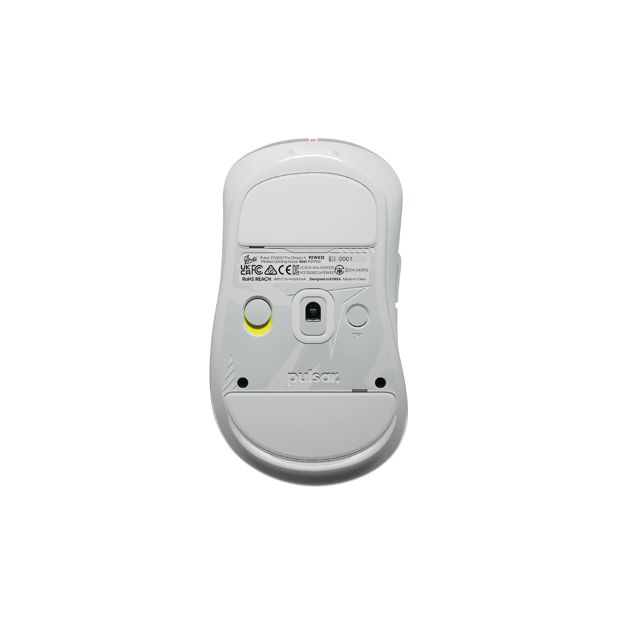 Pulsar професионална геймърска мишка Wireless Gaming Mouse ZywOo The Chosen Mouse Size1 White 8K - Image 2