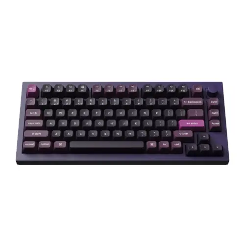 Alternative view of Безжична механичка клавиатура Keychron Q1 MAX Gateron Jupiter Red Switch - Purple