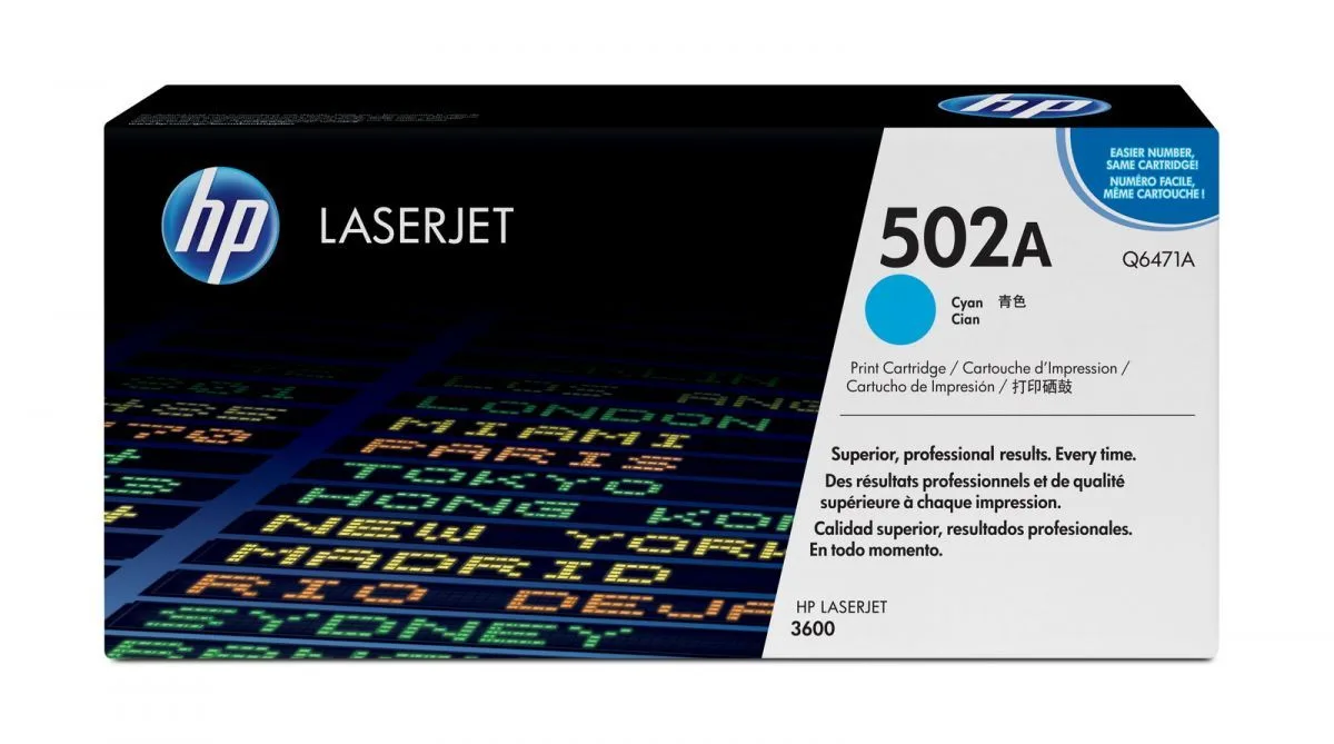 КАСЕТА ЗА HP Color Laserjet 3600 - /502A/ - Cyan - /502A/  - PN Q6471A