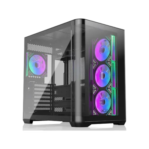 Raijintek кутия Case EATX - ATREUS BT4 Black - 4 x 120 mm Infinity Mirror ARGB Fans included