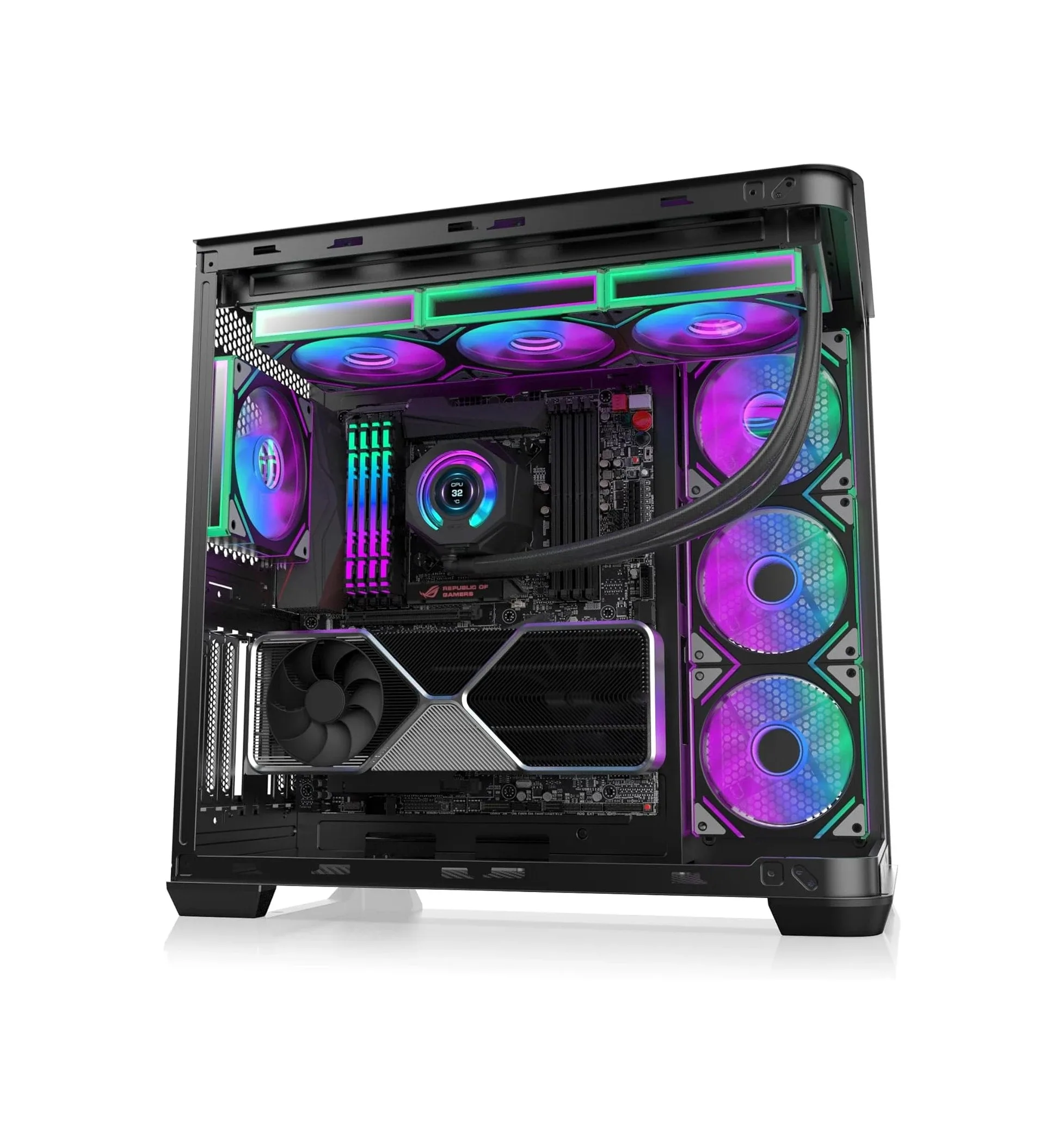 Raijintek кутия Case EATX - ATREUS BT4 Black - 4 x 120 mm Infinity Mirror ARGB Fans included - Image 177