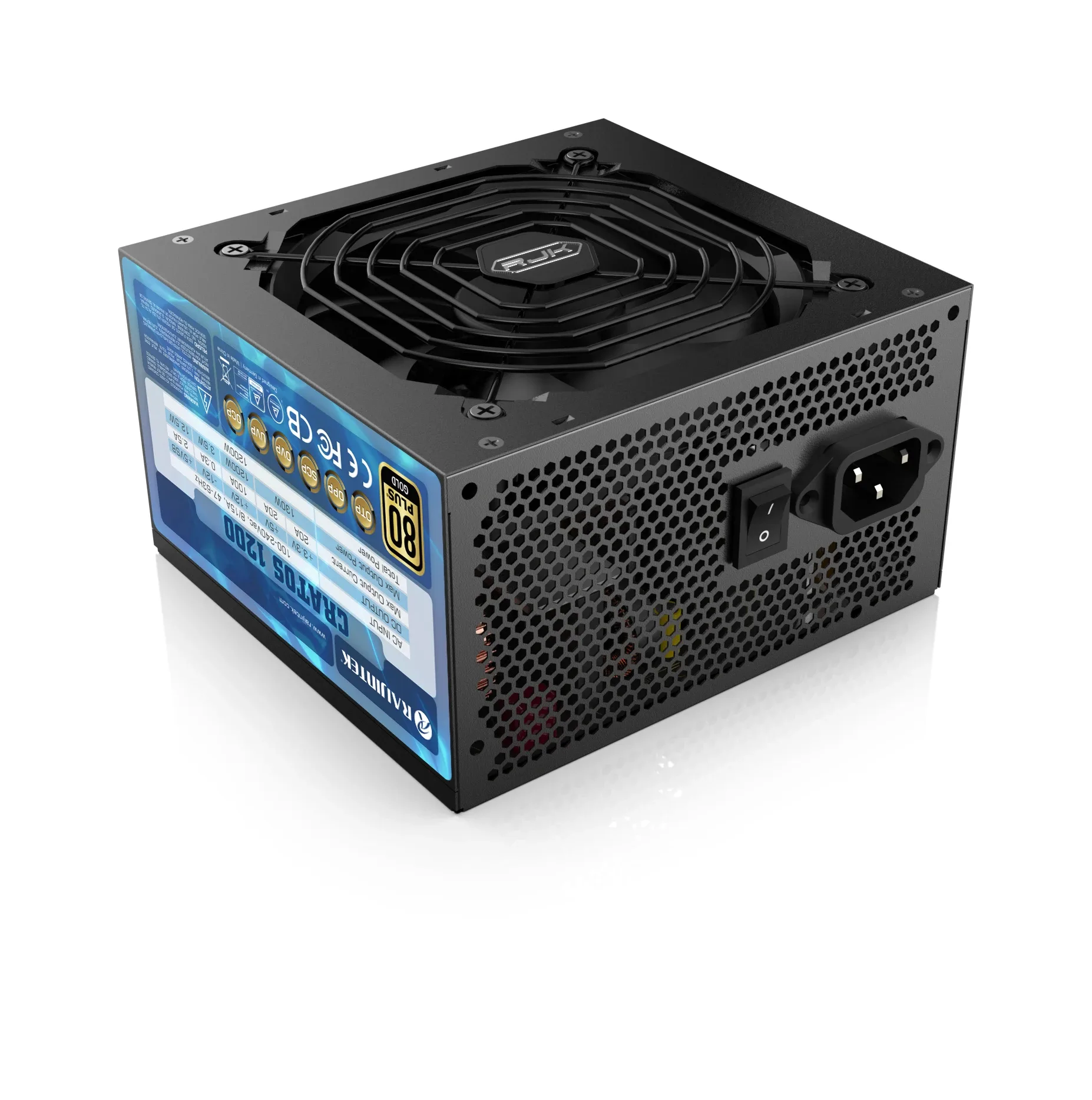 Raijintek захранване PSU ATX 3.0 1200W Gold - CRATOS 1200 BLACK - Image 182