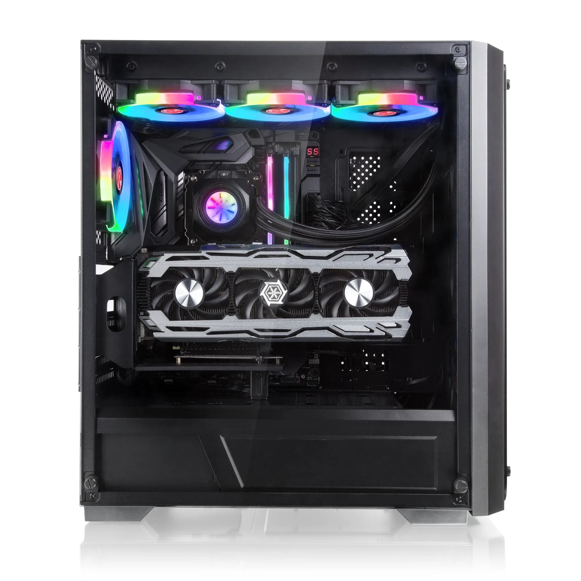 Raijintek кутия Case EATX - PONOS TG4 - 4 x 120mm ARGB Fans, Tempered Glass - Image 174