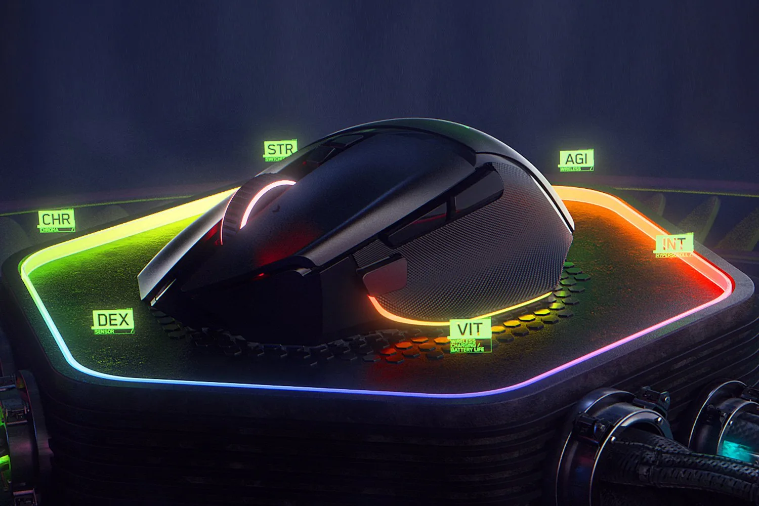 ГЕЙМЪРСКА МИШКА RAZER BASILISK V3 Pro - Безжична / Wireless - 30000 DPI - Black - PN RZ01-04620100-R3G1 - Image 274