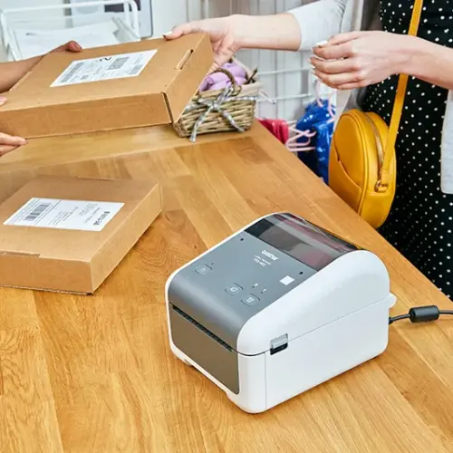 ПРОФЕСИОНАЛЕН ЕТИКЕТЕН БАРКОД ПРИНТЕР BROTHER TD4410D