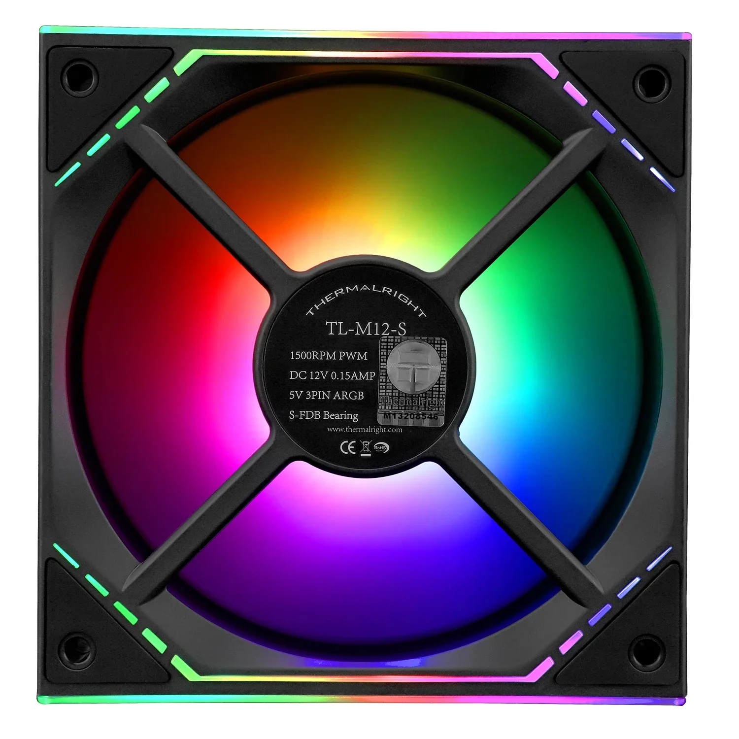 Thermalright вентилатор Fan 120mm - TL-M12-S - Infinity Mirror aRGB Lighting, Black - Image 144