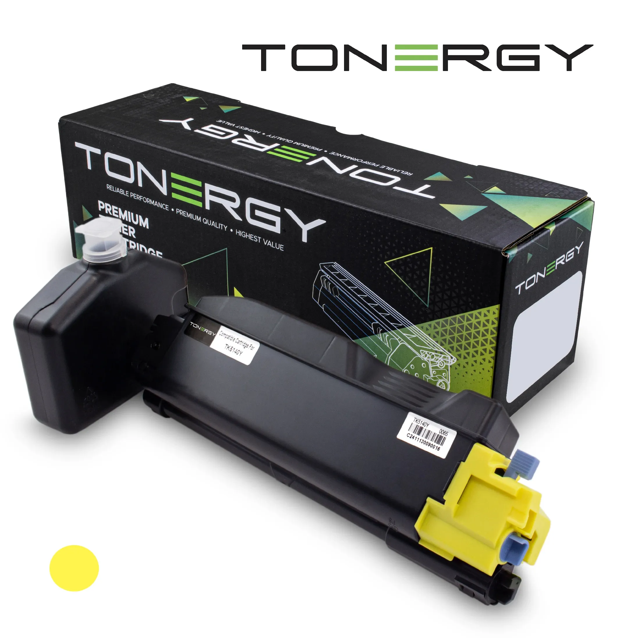 Tonergy съвместима Тонер Касета Compatible Toner Cartridge KYOCERA TK-5140 Yellow