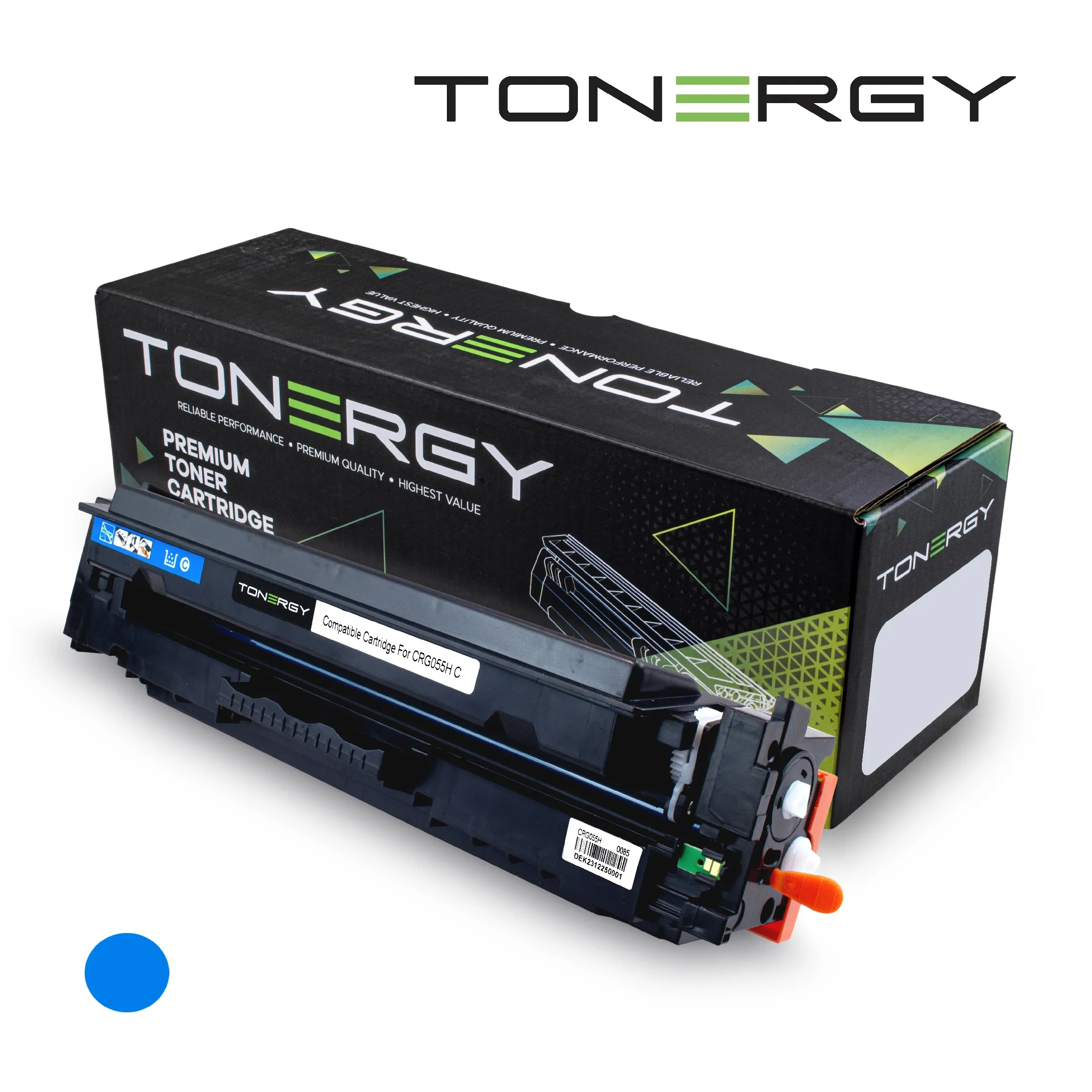 Tonergy съвместима Тонер Касета Compatible Toner Cartridge CANON 3019C002 CRG 055H Cyan High Capacity
