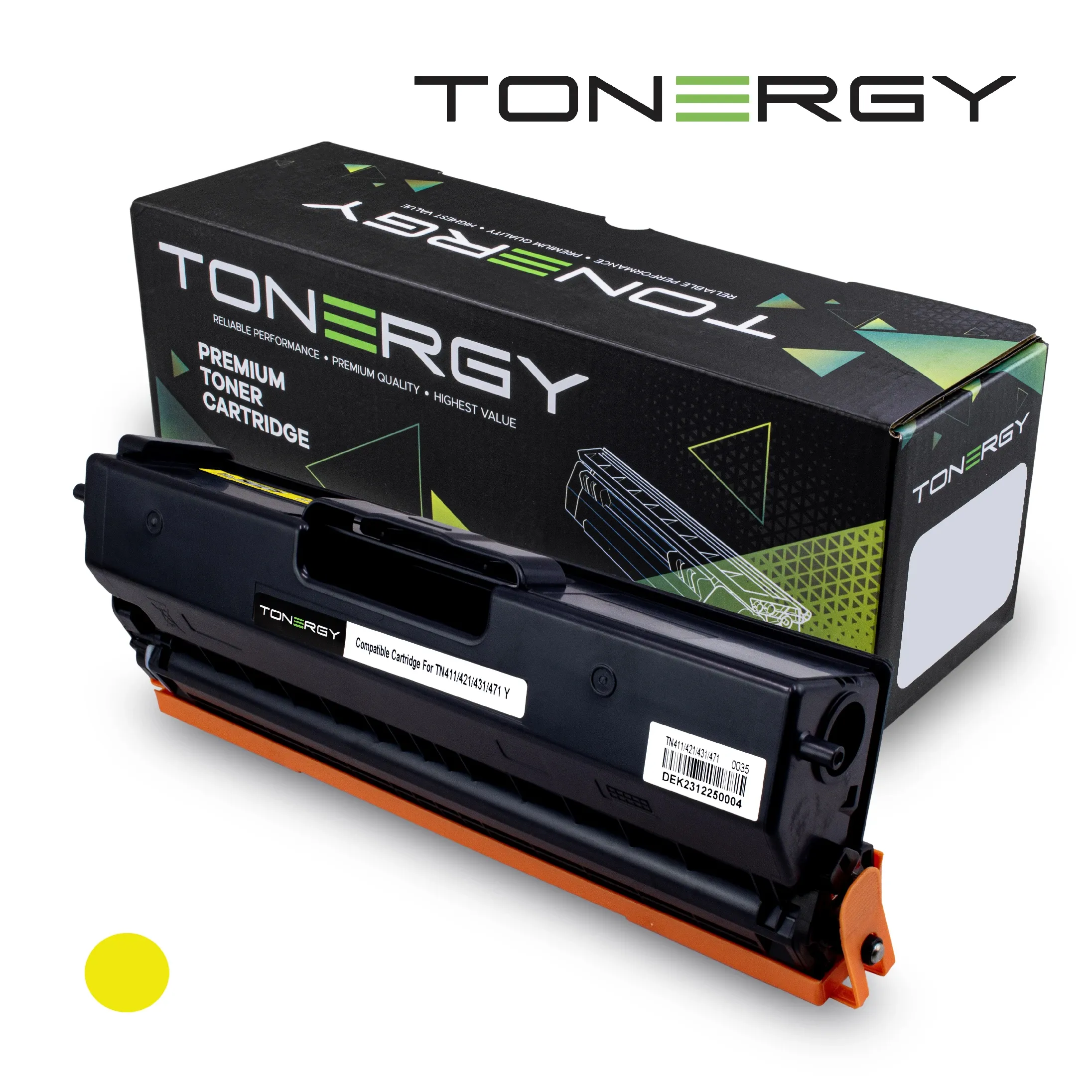 Tonergy съвместима Тонер Касета Compatible Toner Cartridge BROTHER TN-411 TN-421 TN-431 TN-471 Yellow