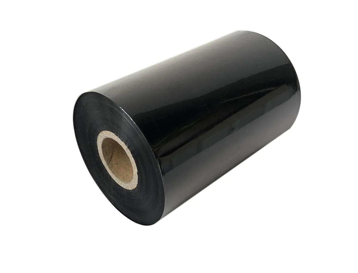 ТЕРМОТРАНСФЕРНА ЛЕНТА - 102 mm x 600 m - РОЛКА 254 мм - WAX/RESIN - BLACK - OUTLET - PN 7189 -
