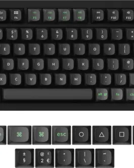 Alternative view of Безжична Механична клавиатура Lemokey P1 HE QMK 75% Black - HE Magnetic Switch - UK Layout
