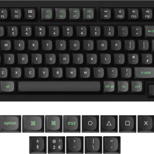 Alternative view of Безжична Механична клавиатура Lemokey P1 HE QMK 75% Black - HE Magnetic Switch - UK Layout