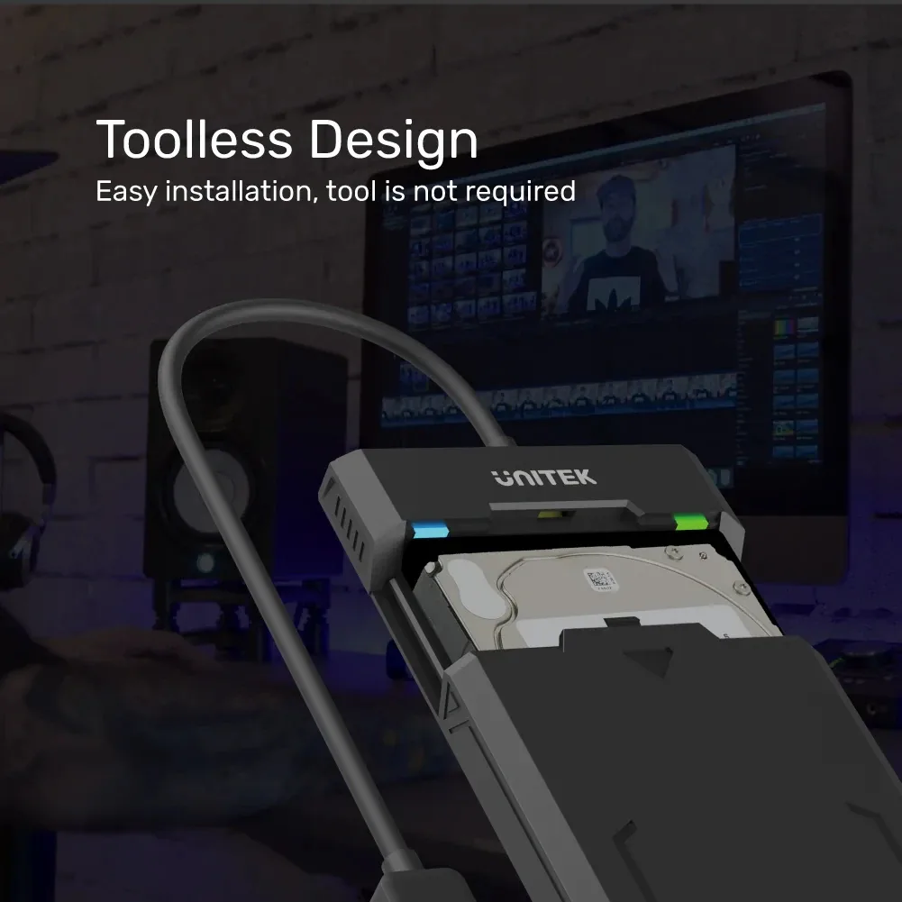 Unitek кутия за диск Storage Case - DiskGuard Raiden 2.5 inch USB-C - Y-3036A - Image 155