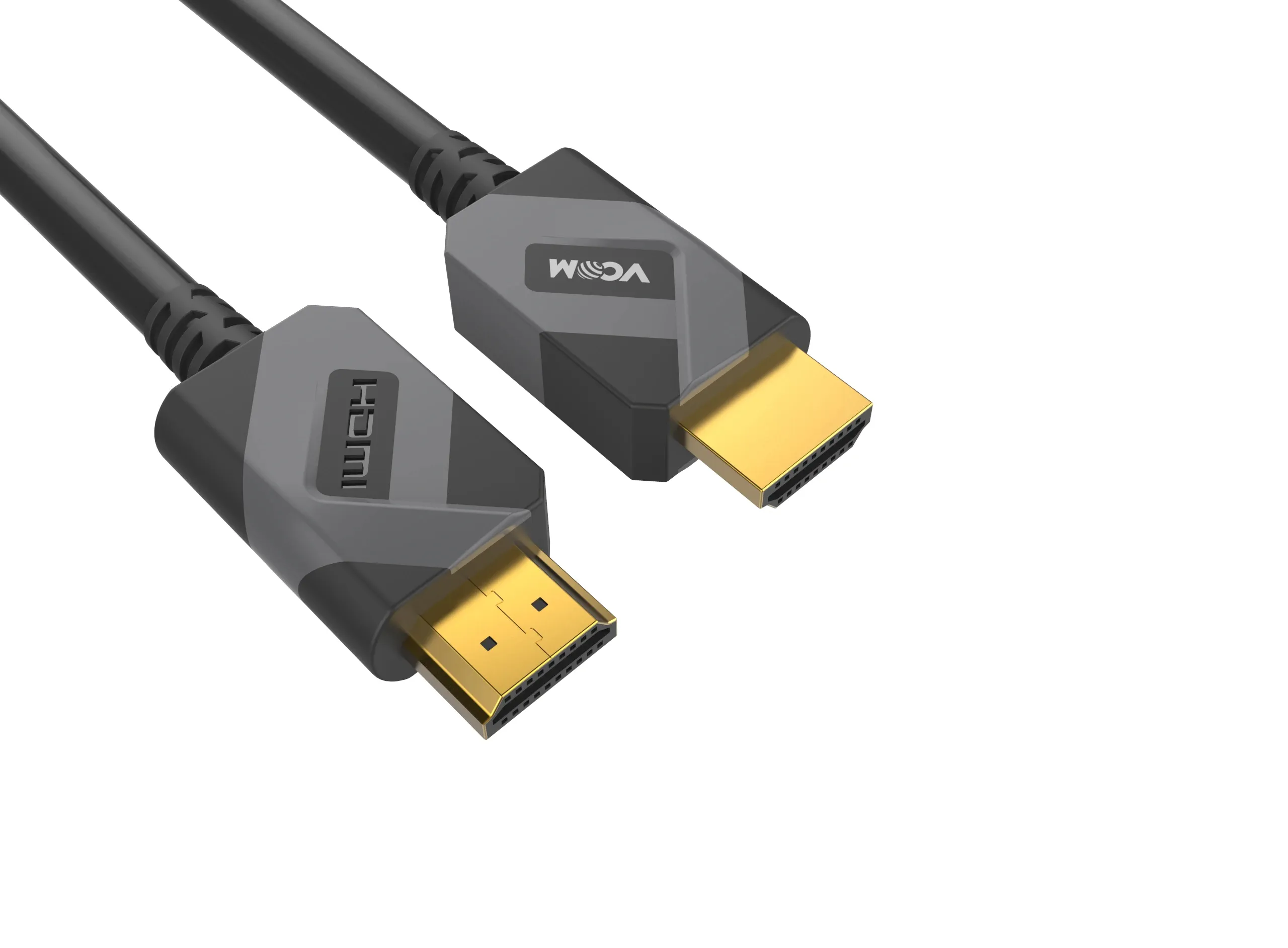 VCom Кабел HDMI v2.1 M / M 2.0m  - 8K Dolby Vision HDR Black/Grey - CG805-2.0m