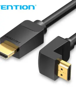 Vention Кабел HDMI Right Angle 270 Degree v2.0 M / M 4K/60Hz Gold - 1.5M Black - AAQBG