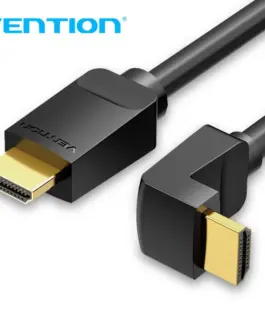 Vention Кабел HDMI Right Angle 90 Degree v2.0 M / M 4K/60Hz Gold - 2M Black - AARBH