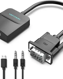 Vention адаптер Adapter VGA to HDMI with sound - Active converter with AUX-in and Micro USB power -