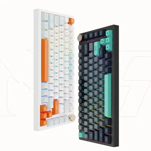 VGN безжична геймърска механична клавиатура Wireless Gaming Mechanical Keyboard – N75 PRO Jelly Orange – Azure Switches