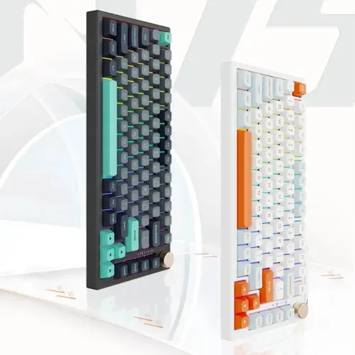 VGN безжична геймърска механична клавиатура Wireless Gaming Mechanical Keyboard – N75 PRO Jelly Orange – Azure Switches