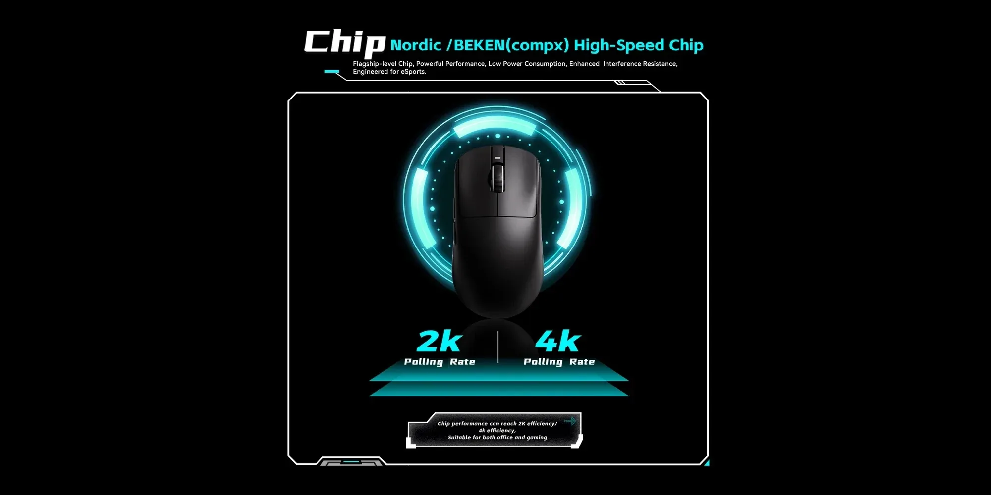 VXE професионална геймърска мишка Wireless Gaming Mouse Dragonfly R1 SE+ - Huano Blue Glow V2, White - Image 239