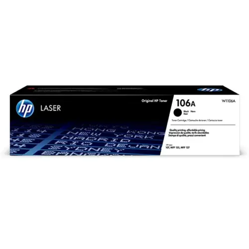КАСЕТА ЗА HP Laser MFP 135/137/107 - /106A/ - W1106A - WITHOUT CHIP / БЕЗ ЧИП! - Black - PN HT-W1106A -