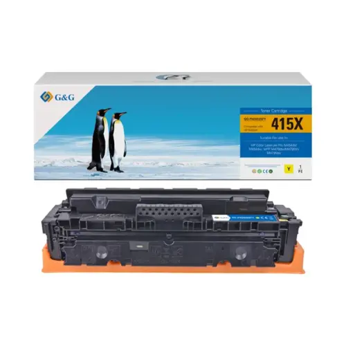 КАСЕТА ЗА HP Color Laserjet PRO M454dn/M454dw/MFP M479dw/M479fdn/M479fdw - HIGH CAPACITY - Yellow -  /415X/ - W2032X - P