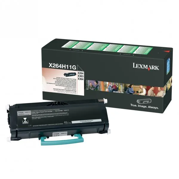 КАСЕТА ЗА LEXMARK X264/X363/X364 - Black - Return program cartridge - PN X264H11G