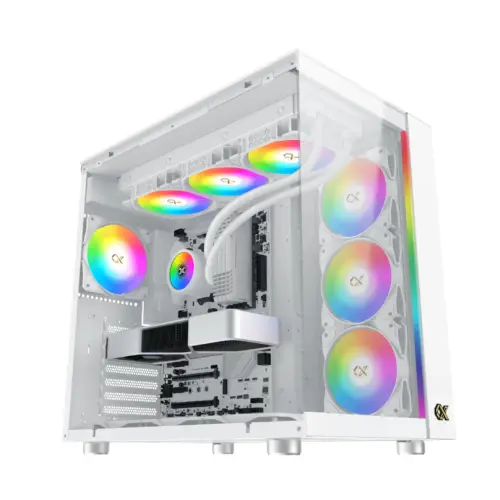Xigmatek кутия Case EATX - AQUA ULTRA Arctic - 7 ARGB Fans