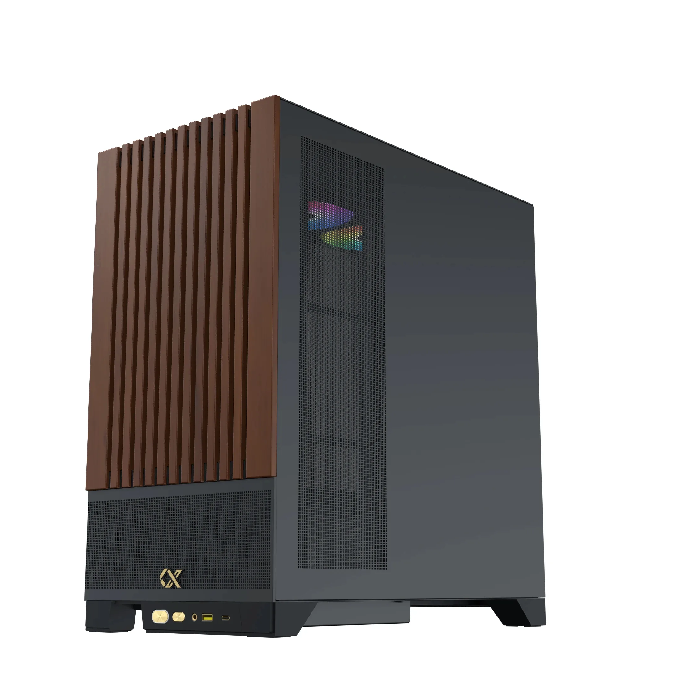 Xigmatek кутия Case EATX - Endorphin WD, Addressable RGB, Wood - Image 199