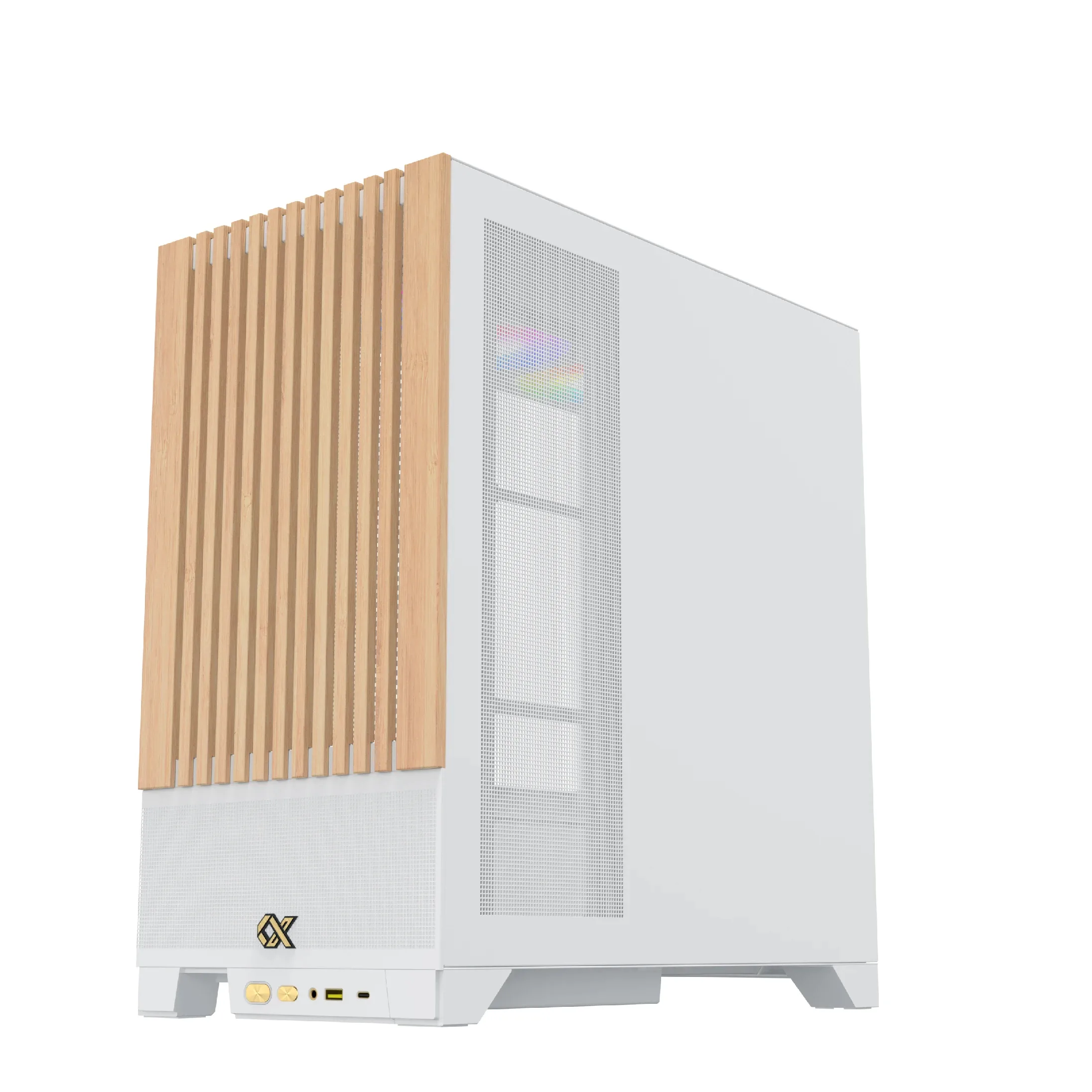 Xigmatek кутия Case EATX - Endorphin WD Arctic, Addressable RGB, Wood - Image 179