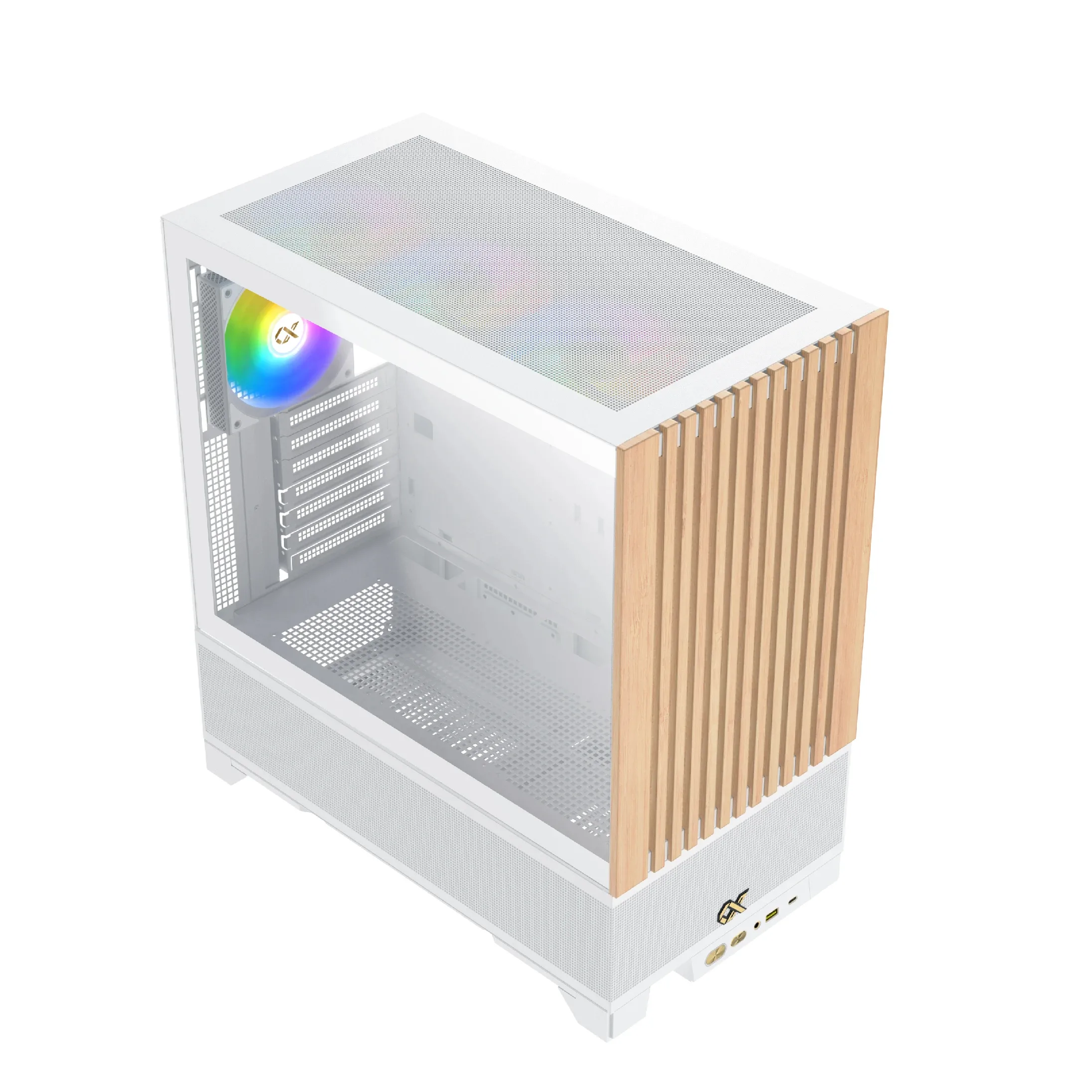 Xigmatek кутия Case EATX - Endorphin WD Arctic, Addressable RGB, Wood - Image 180