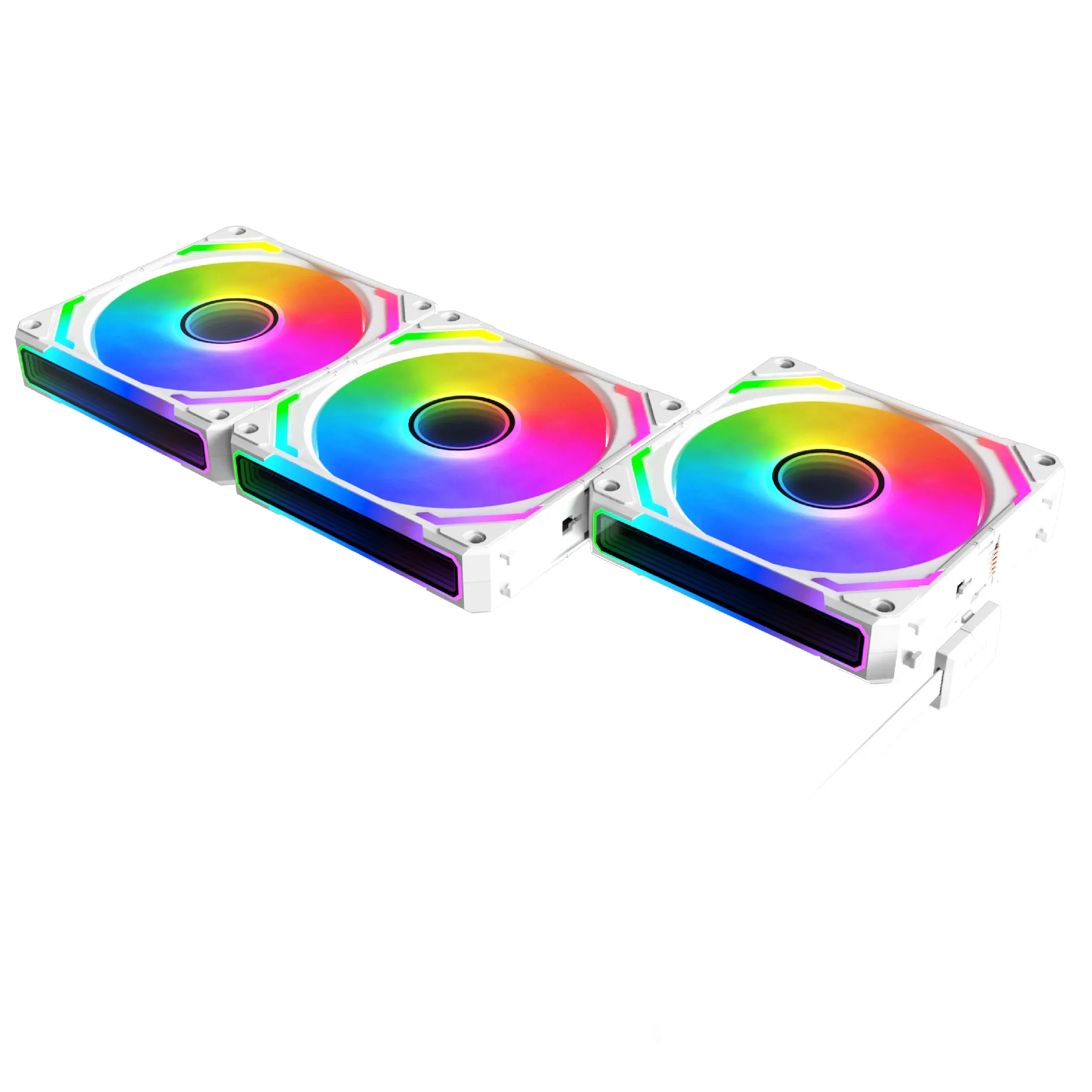 Xigmatek Комплект вентилатори Fan Pack 3-in-1 3x120mm - Starlink Ultra Arctic - Infinity Mirror, A-RGB - Image 198
