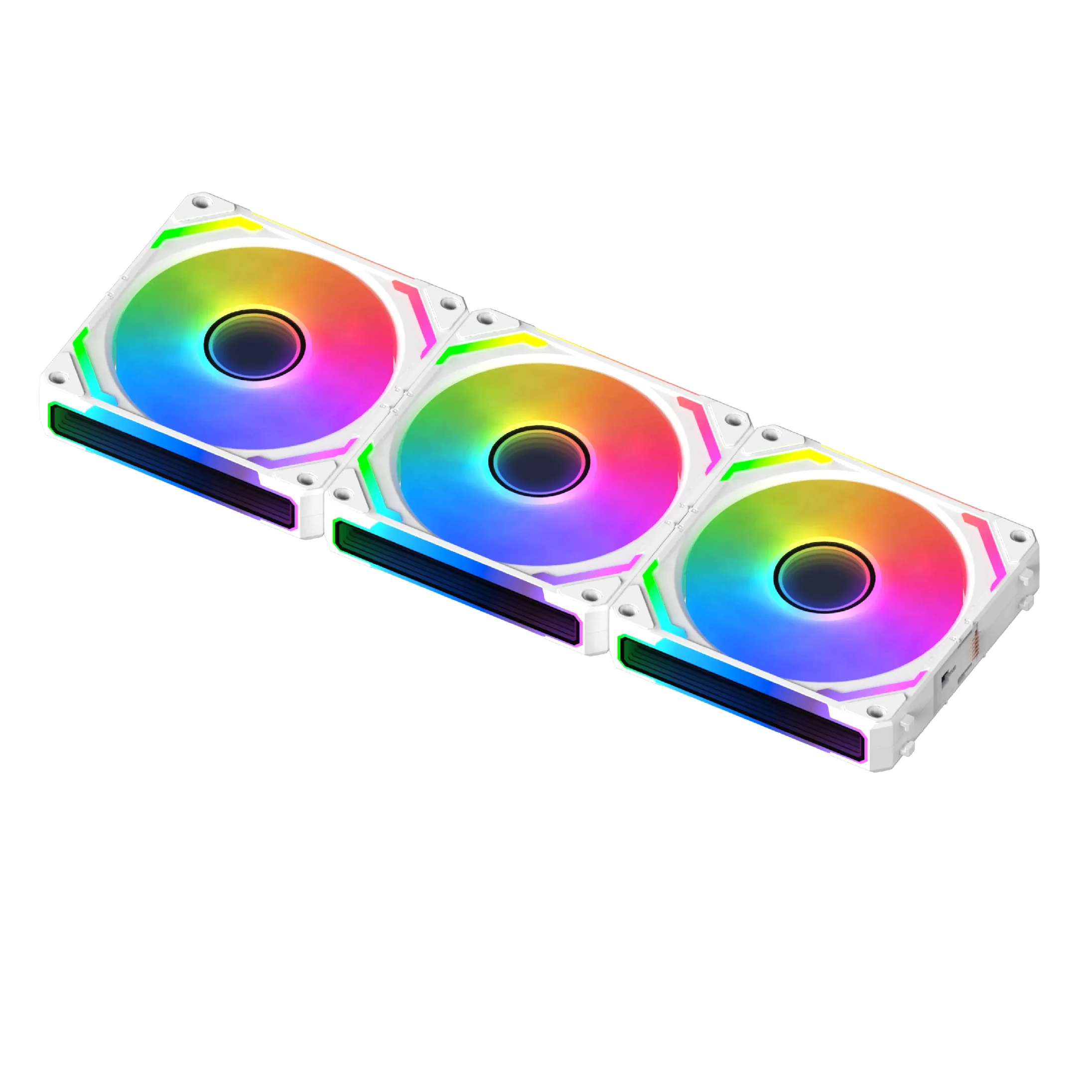 Xigmatek Комплект вентилатори Fan Pack 3-in-1 3x120mm - Starlink Ultra Arctic - Infinity Mirror, A-RGB - Image 189