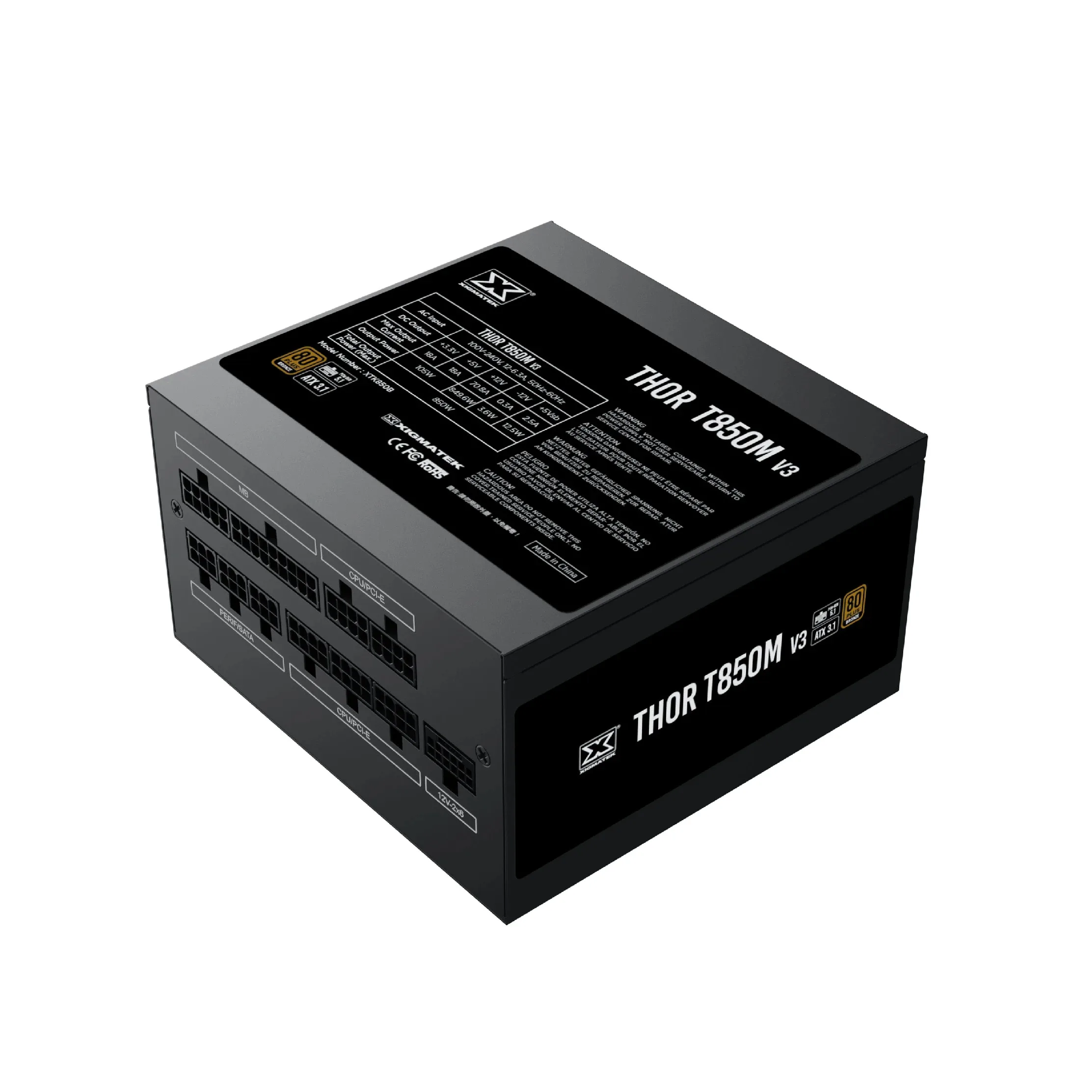 Xigmatek захранване PSU ATX 3.1 850W Bronze - Thor T850M V3 - Image 192