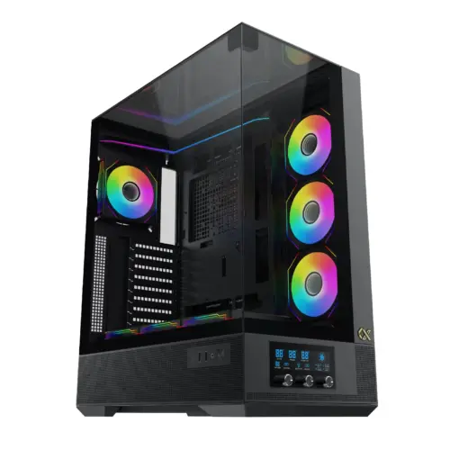 Xigmatek кутия Case EATX - Vision Pro - 8 ARGB Fans LCD Display Panel Smart Fan Control