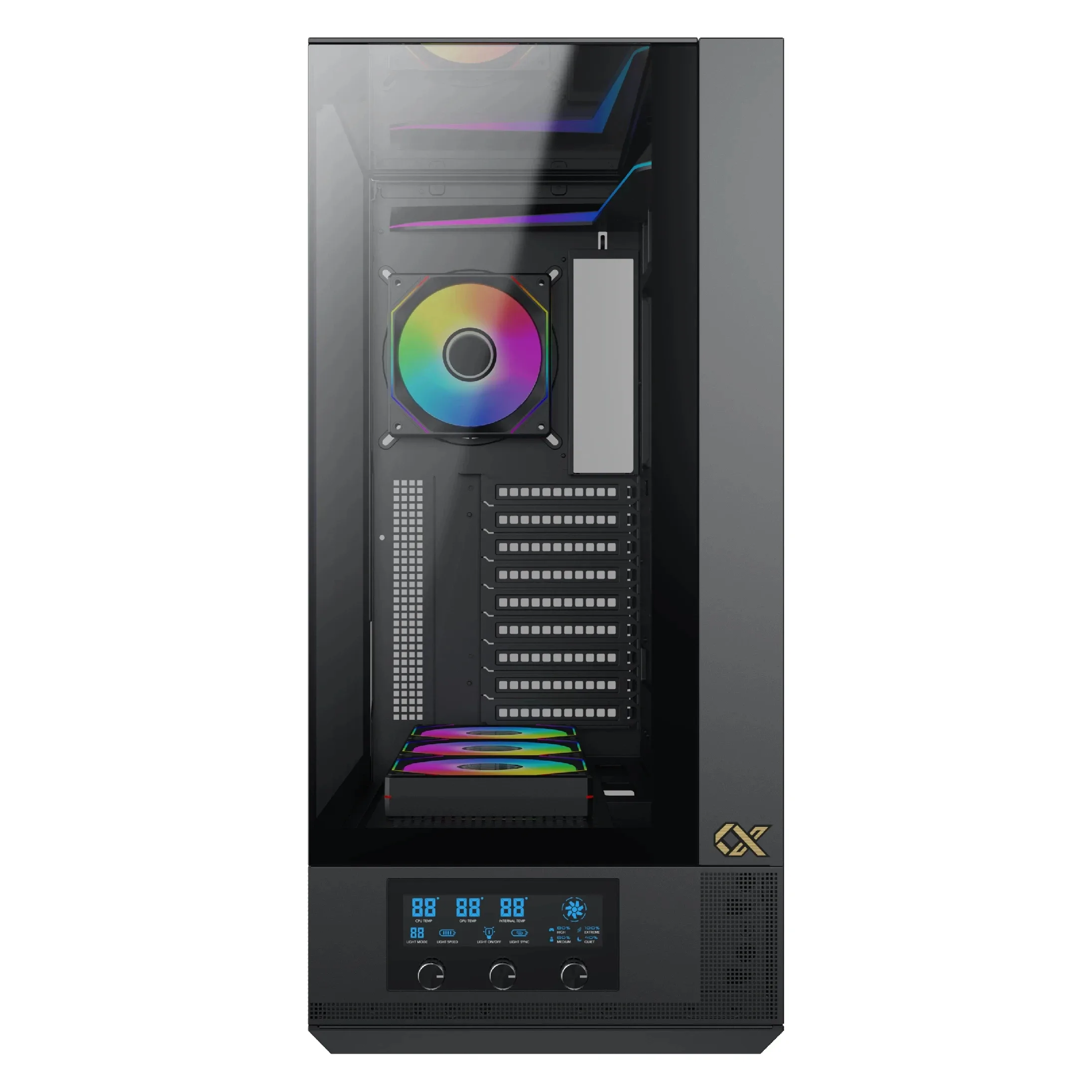 Xigmatek кутия Case EATX - Vision Pro - 8 ARGB Fans, LCD Display Panel, Smart Fan Control - Image 193