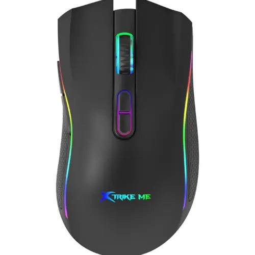 Xtrike ME Геймърска мишка Gaming Mouse GM-314 Black - 7200dpi RGB