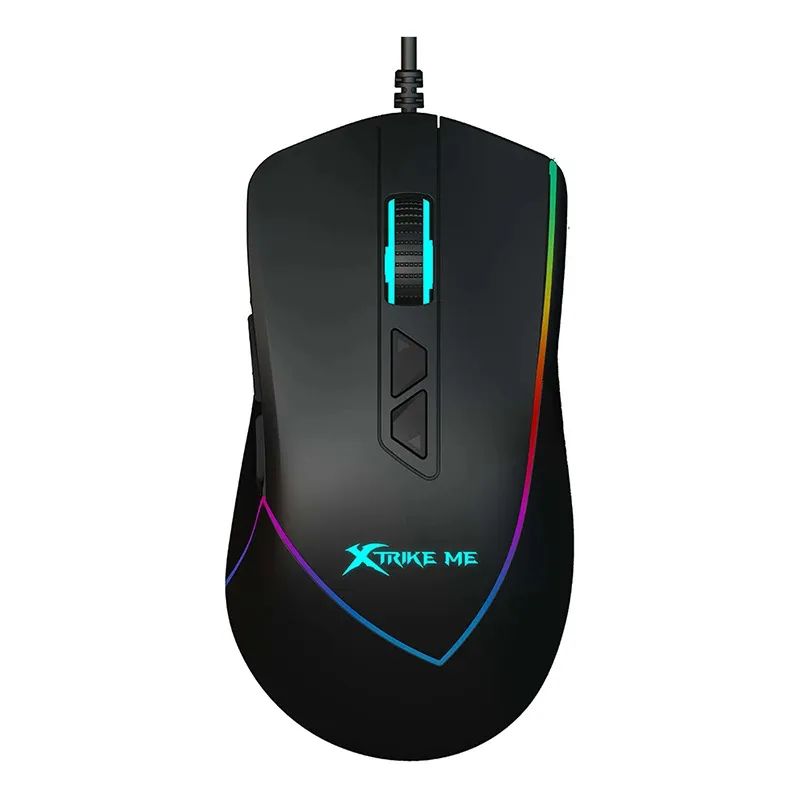 Xtrike ME Геймърска мишка Gaming Mouse GM-320 Black -12800dpi RGB